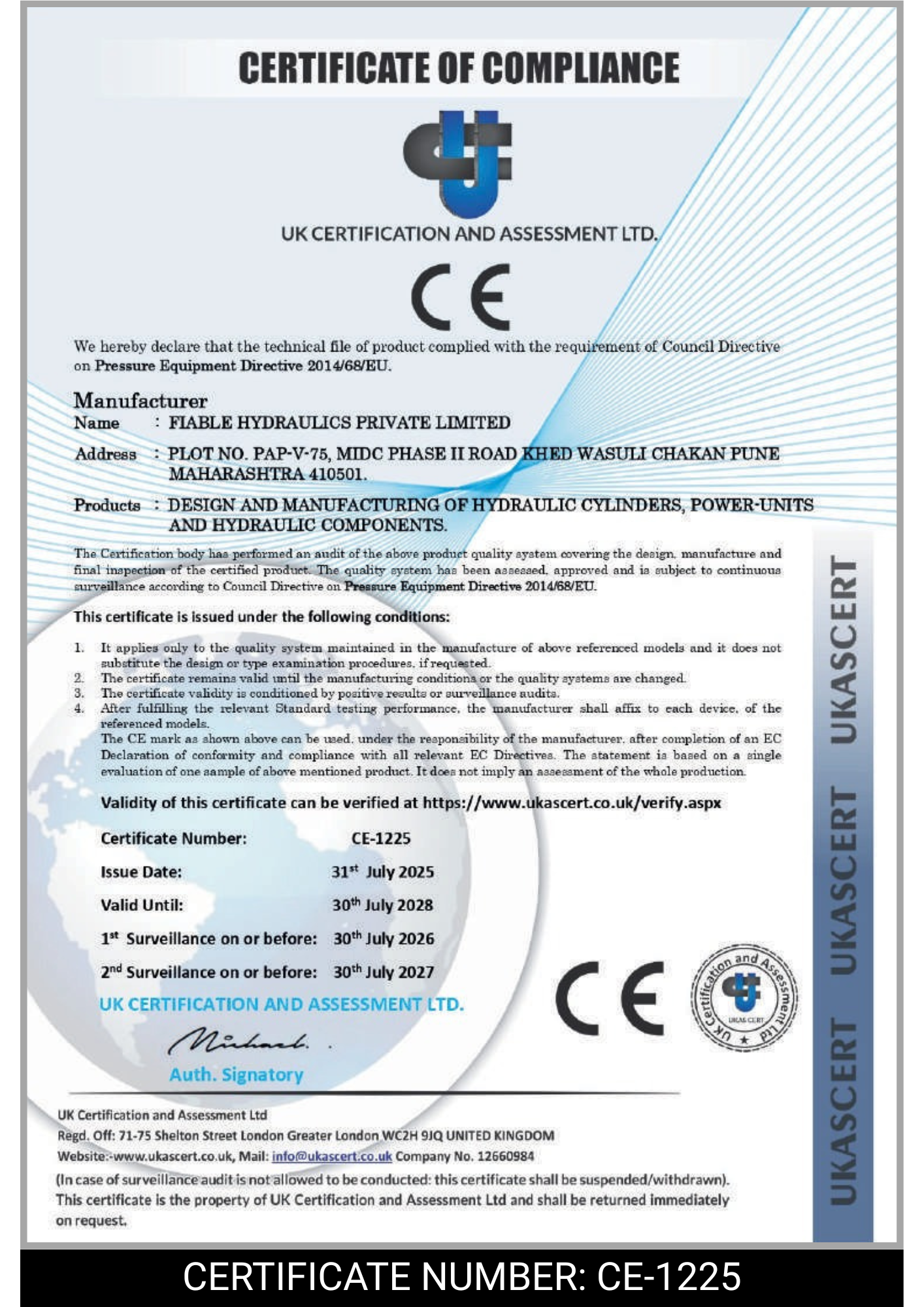 ISO Certified Hydraulic Cylinder Manufacturer in Pune